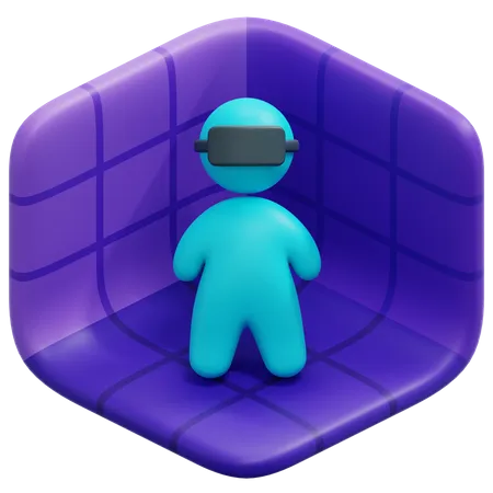 Espace virtuel  3D Icon