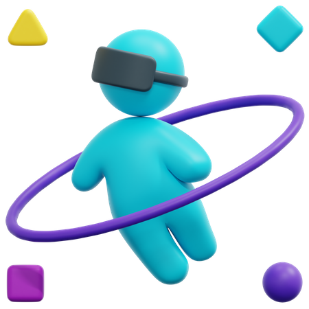 Espace virtuel  3D Icon