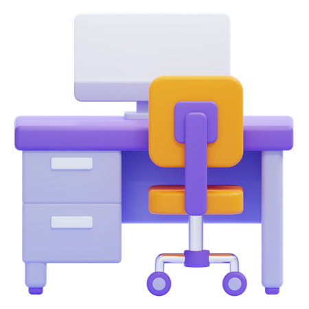 Espacio de trabajo  3D Icon