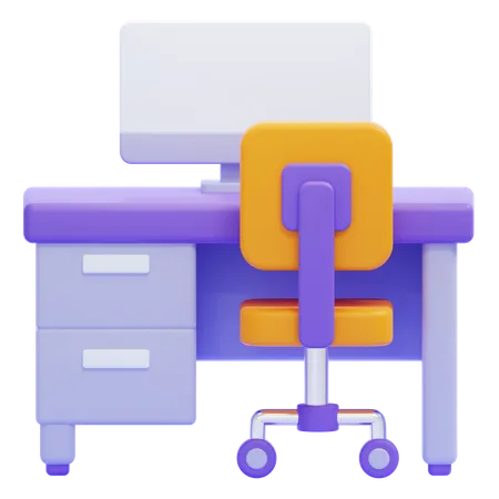 Espacio de trabajo  3D Icon