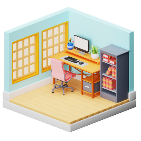 Espacio de trabajo  3D Illustration