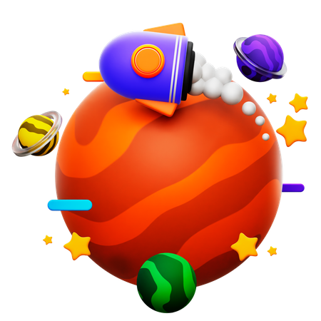 Espacio virtual  3D Icon