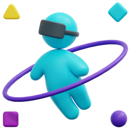 Espaço de realidade virtual  3D Icon