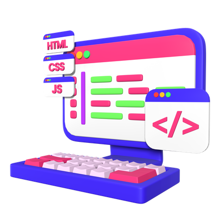Espaço de trabalho do programador  3D Icon