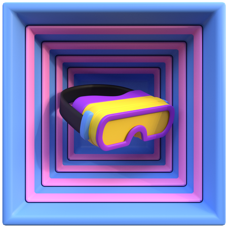 Espaço virtual  3D Icon