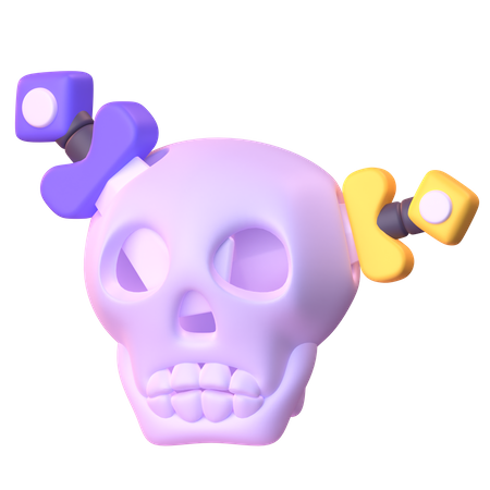 Calavera espada  3D Icon