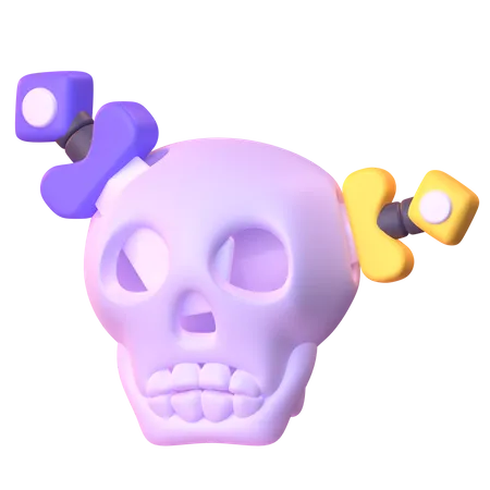 Calavera espada  3D Icon