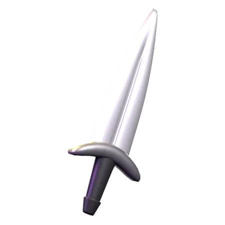 Espada metálica  3D Icon