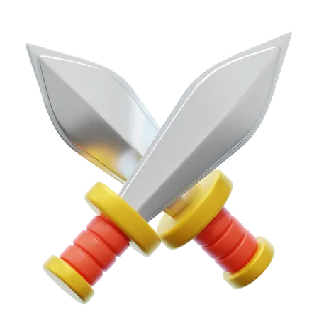 Espada doble  3D Icon