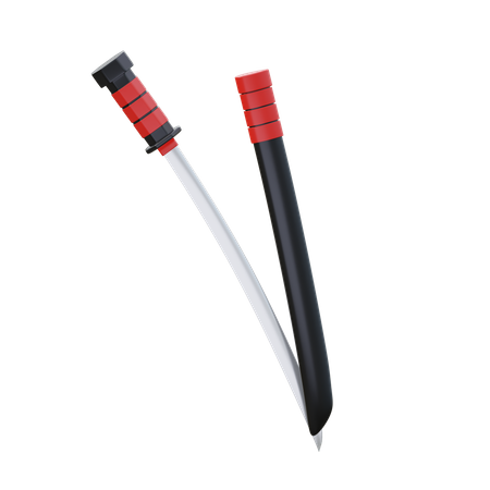 Espada japonesa  3D Icon