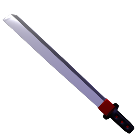 Espada katana  3D Illustration