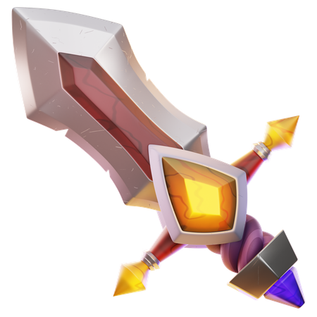 Espada larga  3D Icon