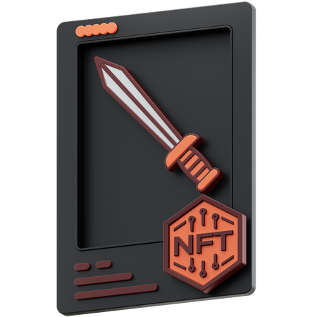 Espada nft inusual  3D Icon
