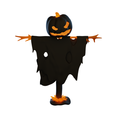 Espantapájaros de halloween  3D Icon