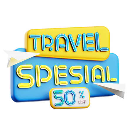 Especial de viaje  3D Icon