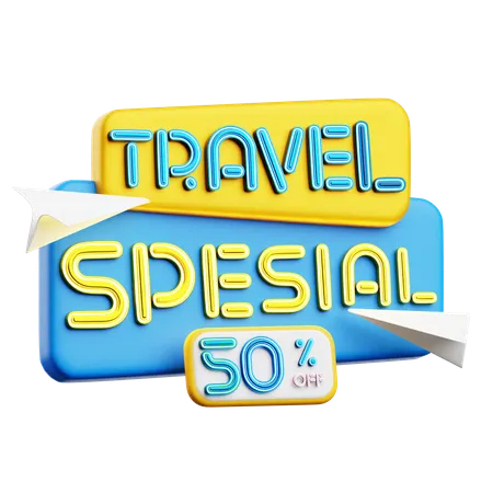 Especial de viaje  3D Icon