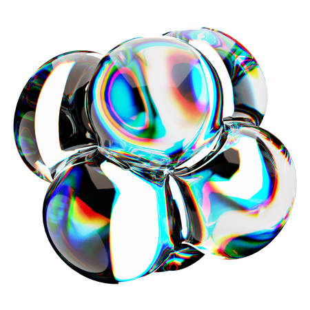Espectro de vidrio abstracto  3D Icon