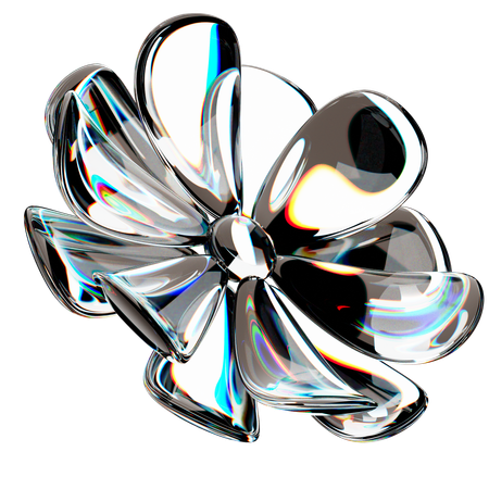 Espectro de vidro de flor  3D Icon