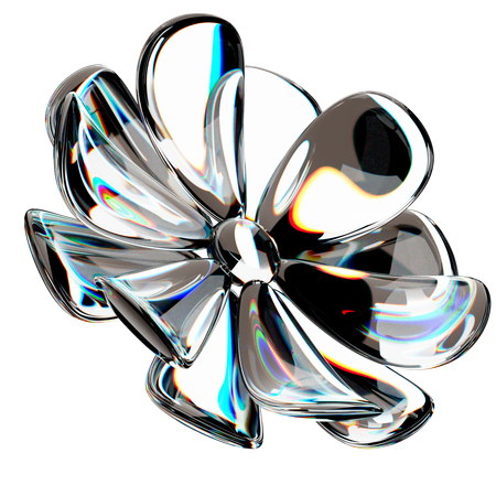 Espectro de cristal de flores  3D Icon