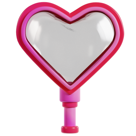 Espejo del corazón de San Valentín  3D Icon