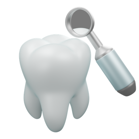 Espelho de dentes  3D Icon