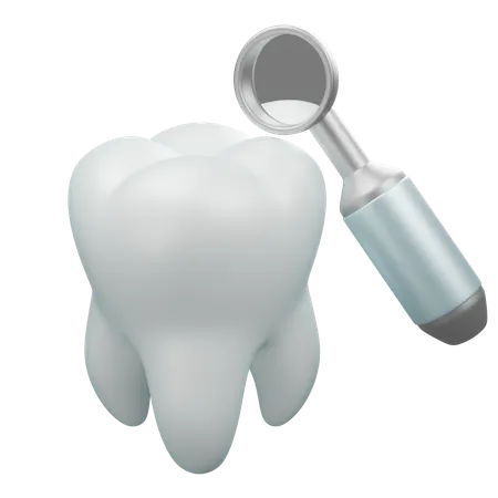 Espelho de dentes  3D Icon
