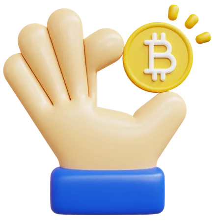 Segure bitcoin  3D Icon