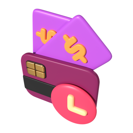 Esperando pagamento  3D Icon