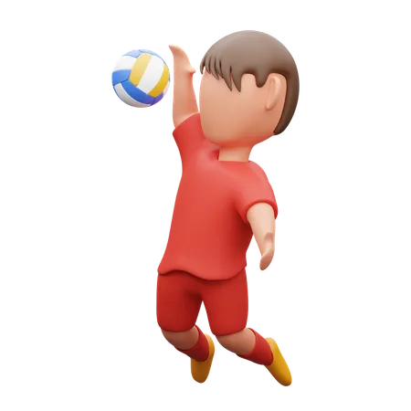 Pico de voleibol  3D Icon