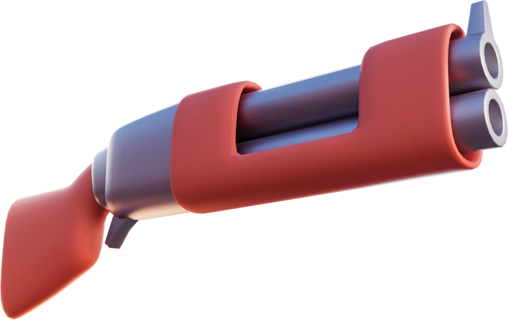 Espingarda  3D Icon
