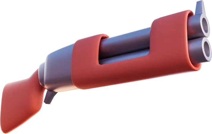 Espingarda  3D Icon