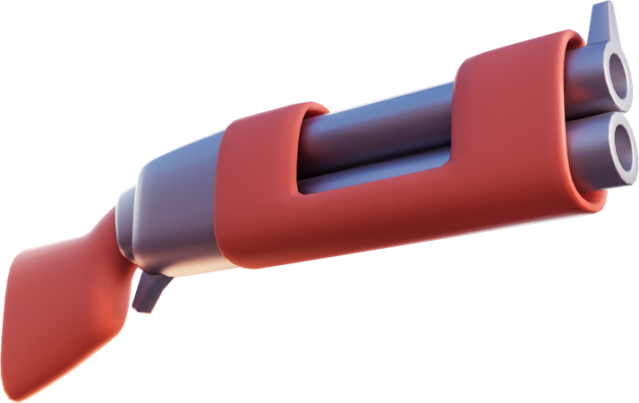 Espingarda  3D Icon