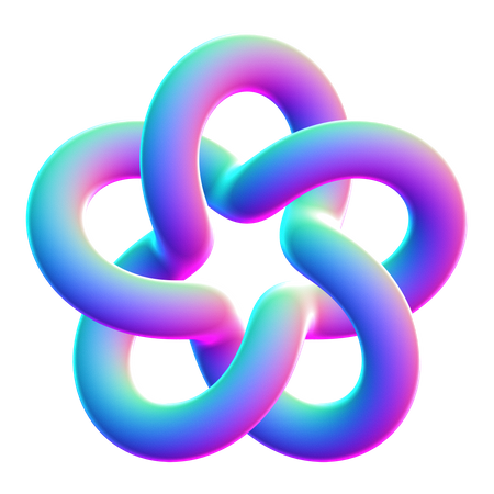 Forma abstrata espiral  3D Icon