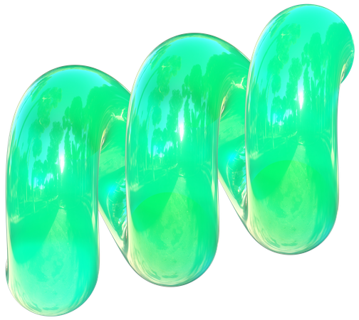 Espiral verde  3D Icon