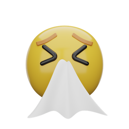 Espirrando  3D Emoji