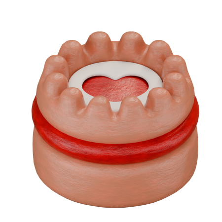 Esponja de corazón  3D Icon