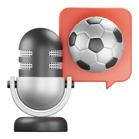 Podcast de esporte  3D Icon