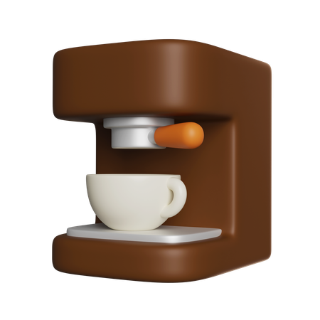 Espresso Coffee Machine  3D Icon