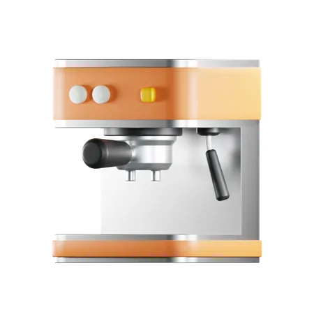 3 D Espresso Machine Illustration 3D Icon