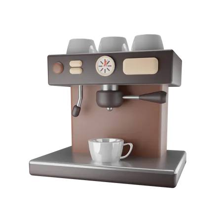 Espresso Machine  3D Illustration