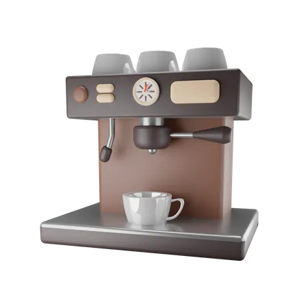 Espresso Machine 3D Illustration