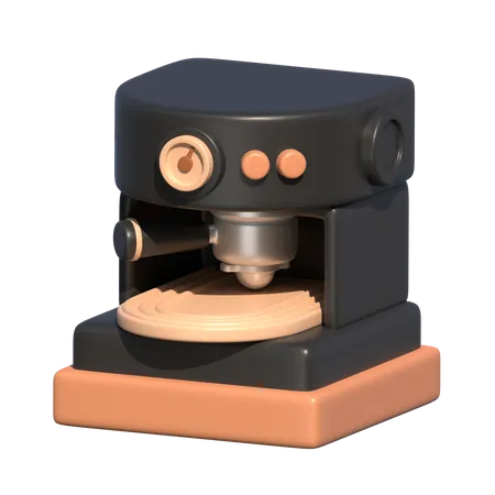 Espresso Machine 3 D Coffee Shop Icon 3D Icon
