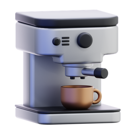 エスプレッソマシン  3D Icon