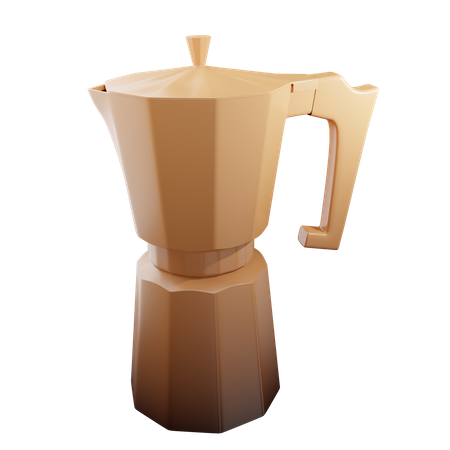 Espresso Stove 3D Illustration