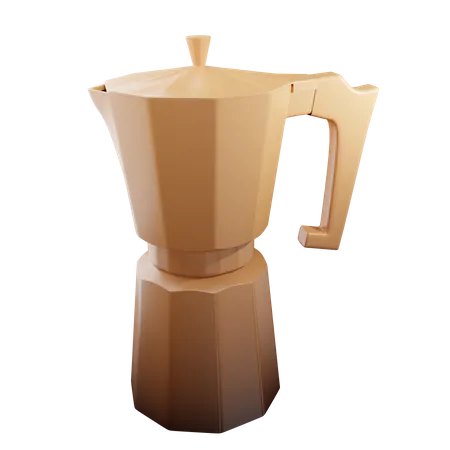Espresso Stove  3D Illustration
