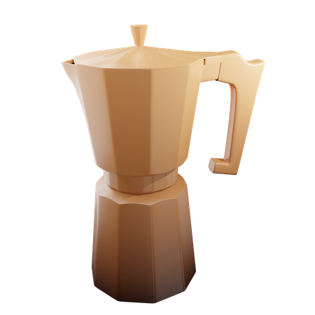 Espressokocher  3D Illustration