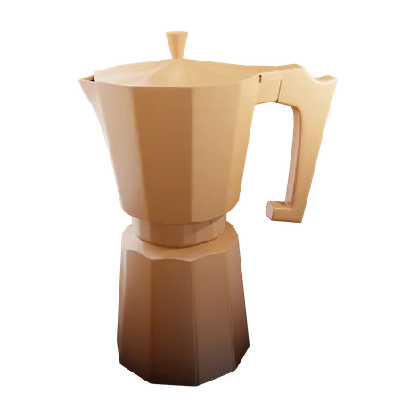 Espressokocher  3D Illustration