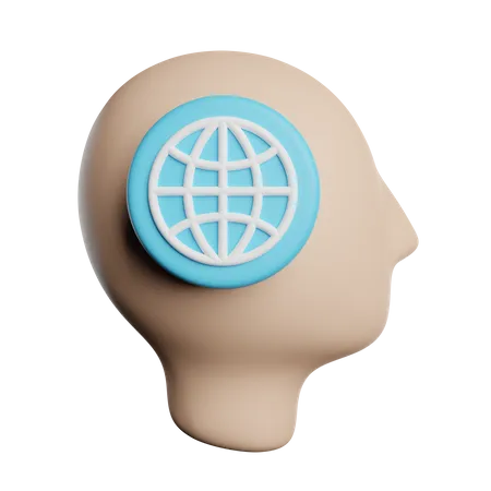 Esprit global  3D Icon