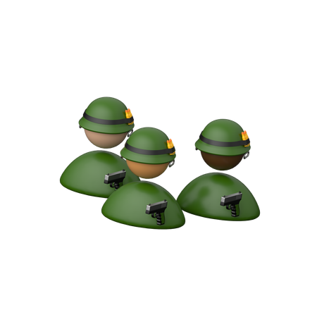 Esquadrão militar  3D Icon