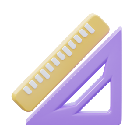 Esquadro  3D Icon